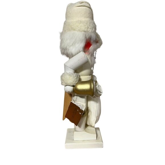 Vintage Holzkunst Christian Ulbricht Nutcracker White & Gold  Handmade W German - Picture 5 of 13